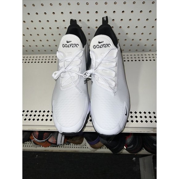 Nike Air Max 270 Golf Mens Spikeless Golf Shoes Size 9.5 White Black CK6483-102 - Picture 4 of 8